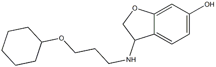 3-{[3-(cyclohexyloxy)propyl]amino}-2,3-dihydro-1-benzofuran-6-ol Structure