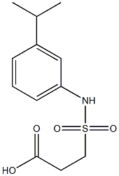 3-{[3-(propan-2-yl)phenyl]sulfamoyl}propanoic acid Structure