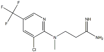 3-{[3-chloro-5-(trifluoromethyl)pyridin-2-yl](methyl)amino}propanimidamide 구조식 이미지