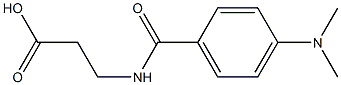 3-{[4-(dimethylamino)benzoyl]amino}propanoic acid Structure