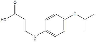 3-{[4-(propan-2-yloxy)phenyl]amino}propanoic acid 구조식 이미지