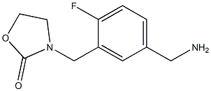 3-{[5-(aminomethyl)-2-fluorophenyl]methyl}-1,3-oxazolidin-2-one 구조식 이미지