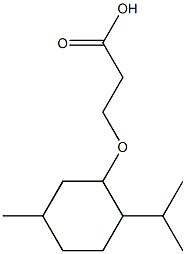 3-{[5-methyl-2-(propan-2-yl)cyclohexyl]oxy}propanoic acid 구조식 이미지