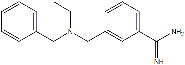 3-{[benzyl(ethyl)amino]methyl}benzene-1-carboximidamide 구조식 이미지