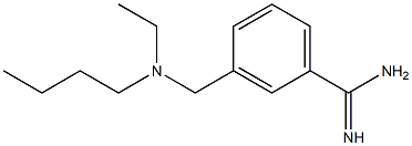 3-{[butyl(ethyl)amino]methyl}benzenecarboximidamide Structure