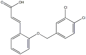 3-{2-[(3,4-dichlorophenyl)methoxy]phenyl}prop-2-enoic acid Structure