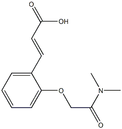 3-{2-[(dimethylcarbamoyl)methoxy]phenyl}prop-2-enoic acid Structure