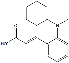 3-{2-[cyclohexyl(methyl)amino]phenyl}prop-2-enoic acid 구조식 이미지