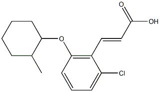 3-{2-chloro-6-[(2-methylcyclohexyl)oxy]phenyl}prop-2-enoic acid 구조식 이미지