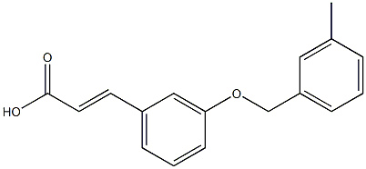 3-{3-[(3-methylphenyl)methoxy]phenyl}prop-2-enoic acid 구조식 이미지