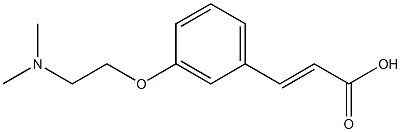 3-{3-[2-(dimethylamino)ethoxy]phenyl}prop-2-enoic acid 구조식 이미지