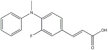 3-{3-fluoro-4-[methyl(phenyl)amino]phenyl}prop-2-enoic acid 구조식 이미지