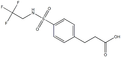 3-{4-[(2,2,2-trifluoroethyl)sulfamoyl]phenyl}propanoic acid Structure
