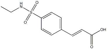 3-{4-[(ethylamino)sulfonyl]phenyl}acrylic acid 구조식 이미지