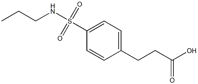 3-{4-[(propylamino)sulfonyl]phenyl}propanoic acid Structure