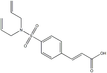 3-{4-[bis(prop-2-en-1-yl)sulfamoyl]phenyl}prop-2-enoic acid 구조식 이미지