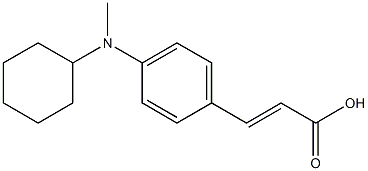 3-{4-[cyclohexyl(methyl)amino]phenyl}prop-2-enoic acid 구조식 이미지