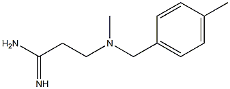 3-{methyl[(4-methylphenyl)methyl]amino}propanimidamide 구조식 이미지