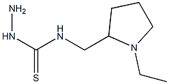 3-amino-1-[(1-ethylpyrrolidin-2-yl)methyl]thiourea 구조식 이미지