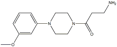 3-amino-1-[4-(3-methoxyphenyl)piperazin-1-yl]propan-1-one 구조식 이미지