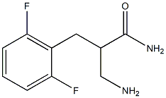 3-amino-2-[(2,6-difluorophenyl)methyl]propanamide Structure