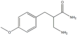 3-amino-2-[(4-methoxyphenyl)methyl]propanamide 구조식 이미지