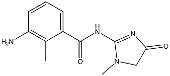 3-amino-2-methyl-N-(1-methyl-4-oxo-4,5-dihydro-1H-imidazol-2-yl)benzamide 구조식 이미지