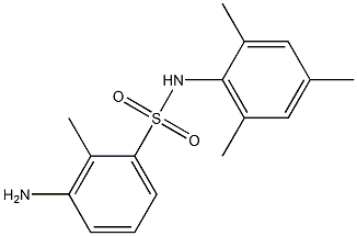 3-amino-2-methyl-N-(2,4,6-trimethylphenyl)benzene-1-sulfonamide Structure