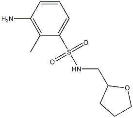 3-amino-2-methyl-N-(oxolan-2-ylmethyl)benzene-1-sulfonamide 구조식 이미지