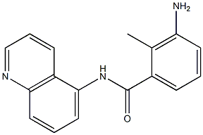 3-amino-2-methyl-N-(quinolin-5-yl)benzamide 구조식 이미지