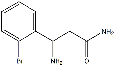 3-amino-3-(2-bromophenyl)propanamide Structure