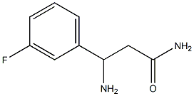 3-amino-3-(3-fluorophenyl)propanamide 구조식 이미지