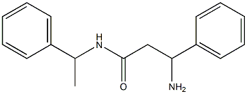 3-amino-3-phenyl-N-(1-phenylethyl)propanamide 구조식 이미지