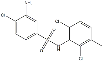 3-amino-4-chloro-N-(2,6-dichloro-3-methylphenyl)benzene-1-sulfonamide Structure