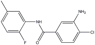 3-amino-4-chloro-N-(2-fluoro-5-methylphenyl)benzamide 구조식 이미지
