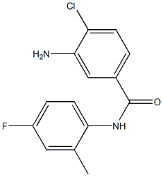 3-amino-4-chloro-N-(4-fluoro-2-methylphenyl)benzamide 구조식 이미지