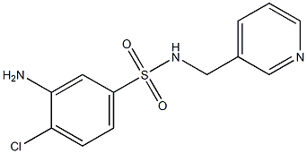 3-amino-4-chloro-N-(pyridin-3-ylmethyl)benzene-1-sulfonamide Structure
