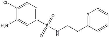 3-amino-4-chloro-N-[2-(pyridin-2-yl)ethyl]benzene-1-sulfonamide 구조식 이미지