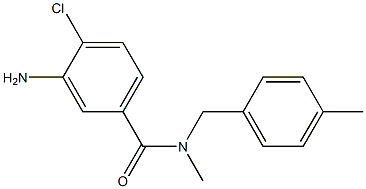 3-amino-4-chloro-N-methyl-N-[(4-methylphenyl)methyl]benzamide Structure