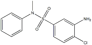 3-amino-4-chloro-N-methyl-N-phenylbenzene-1-sulfonamide 구조식 이미지