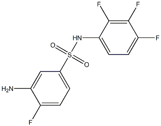 3-amino-4-fluoro-N-(2,3,4-trifluorophenyl)benzene-1-sulfonamide Structure