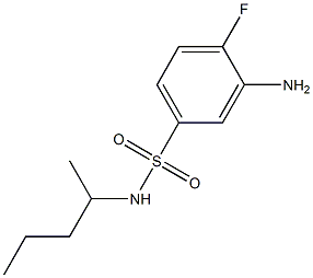 3-amino-4-fluoro-N-(pentan-2-yl)benzene-1-sulfonamide 구조식 이미지