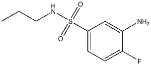 3-amino-4-fluoro-N-propylbenzene-1-sulfonamide 구조식 이미지