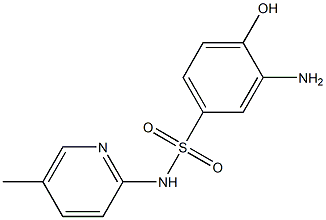 3-amino-4-hydroxy-N-(5-methylpyridin-2-yl)benzene-1-sulfonamide 구조식 이미지
