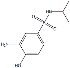 3-amino-4-hydroxy-N-(propan-2-yl)benzene-1-sulfonamide 구조식 이미지
