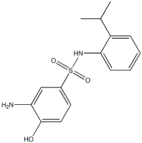 3-amino-4-hydroxy-N-[2-(propan-2-yl)phenyl]benzene-1-sulfonamide Structure