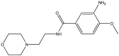 3-amino-4-methoxy-N-(2-morpholin-4-ylethyl)benzamide Structure