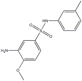 3-amino-4-methoxy-N-(3-methylphenyl)benzene-1-sulfonamide Structure
