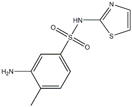 3-amino-4-methyl-N-(1,3-thiazol-2-yl)benzene-1-sulfonamide 구조식 이미지