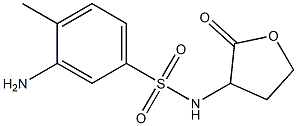 3-amino-4-methyl-N-(2-oxooxolan-3-yl)benzene-1-sulfonamide 구조식 이미지